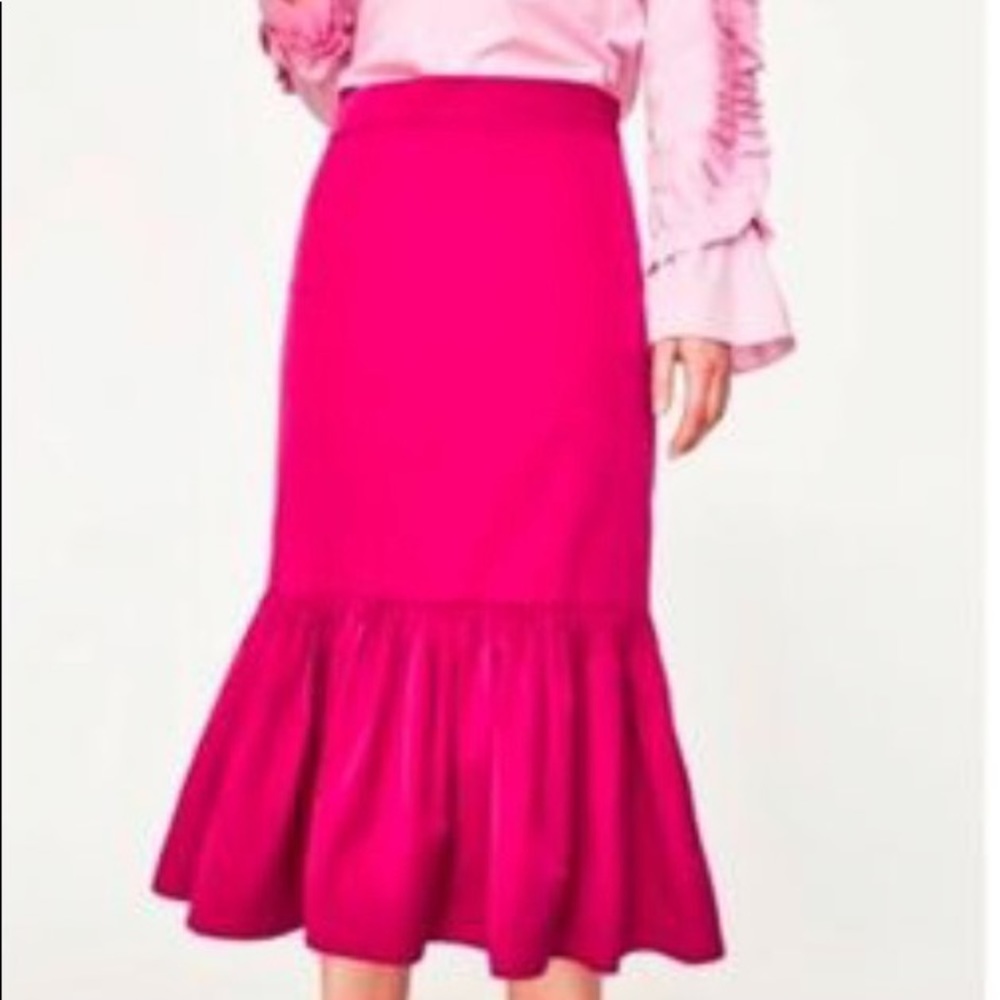Zara Fuchsia skirt size XS